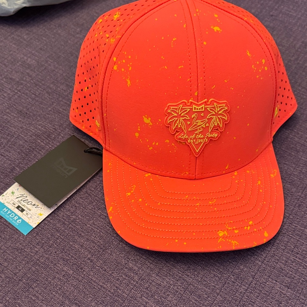 Melin Neon Drip Infrared and Yellow Splatter Cap - “Life of the Party”